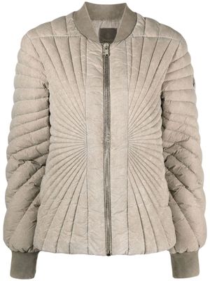 Moncler + Rick Owens veste bomber matelassée Radiance Flight - Tons neutres