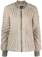 Moncler + Rick Owens Radiance Flight padded bomber jacket - Tons neutres