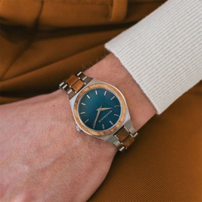 Houten Horloge Sphere Houten Horloge Sphere