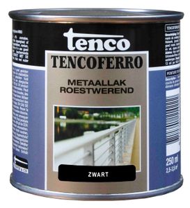 Ferro zwart 0,25l verf/beits - tenco