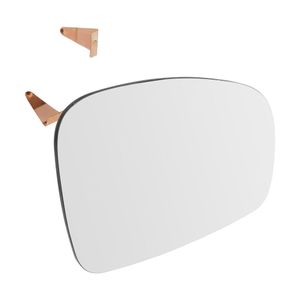 Spiegelglas, buitenspiegel f.becker_line, Inbouwplaats: rechts: , u.a. fÃ¼r Skoda