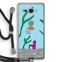 Aquarium: Sony Xperia XZ2 Compact Transparant Hoesje met koord