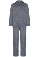 Robson Heren Pyjama met knoopsluiting - Donkerblauw