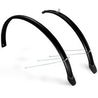 Eurofender spatbordenset 58mm 20" zwart
