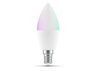 Qnect slimme Wi-Fi RGB LED kaars - E14 - thumbnail