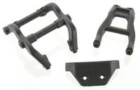 Wheelie bar mounts/ rear skidplate (black) - thumbnail