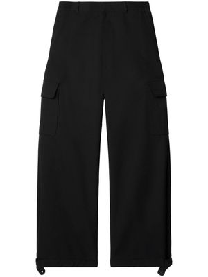 Off-White pantalon ample à poches cargo - Noir