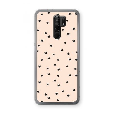 Kleine kattenkopjes: Xiaomi Redmi 9 Transparant Hoesje