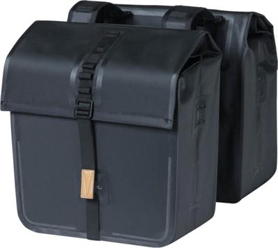 Basil dubbele fietstas Urban Dry 50 liter zwart 17659