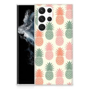 Samsung Galaxy S22 Ultra Siliconen Case Ananas