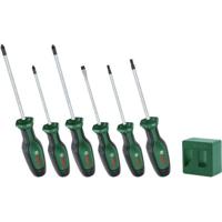 Bosch - Set van 6 Premium schroevendraaiers met magnetiseerder (6 schroevendraaiers in extra hard S2 staal magnetiseerder demagnetiseerder)