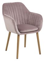 Bendt Eetkamerstoel 'Albin' Velvet, kleur Dusty Rose Bendt Eetkamerstoel 'Albin' Velvet, kleur Dusty Rose