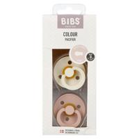 Bibs 3 Fopspeen Duo Ivory&blush