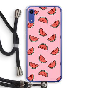 Watermeloen: Honor Play 8A Transparant Hoesje met koord