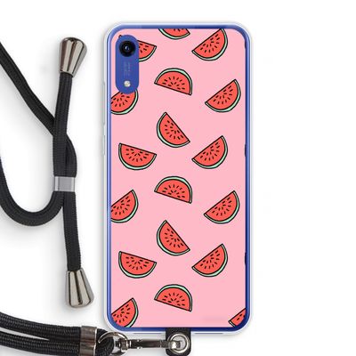 Watermeloen: Honor Play 8A Transparant Hoesje met koord