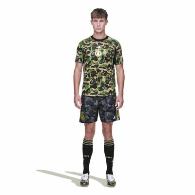 adidas x BAPE Voetbaltenue Groen Camo Zwart
