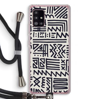 Marrakech print: Samsung Galaxy A51 5G Transparant Hoesje met koord