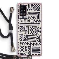 Marrakech print: Samsung Galaxy A51 5G Transparant Hoesje met koord Marrakech print: Samsung Galaxy A51 5G Transparant Hoesje met koord