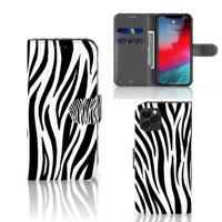 Apple iPhone 11 Pro | Telefoonhoesje | Met pasjeshouder | Zebra