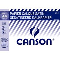 Kalkpapier canson 12vel 90gr a4 doorschijnend