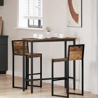 Tafel Oudhout 100 x 40 x 100,5 cm Engineered hout en staal