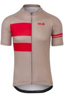 AGU Stripes Fietsshirt Essential Heren - Bond greige - S