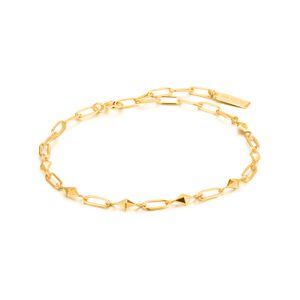 Ania Haie B025-02G Armband Spike it Up zilver goudkleurig 16,5-18,5 cm