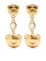 Moschino Teddy-Bear pear-embellished earrings - Or - thumbnail