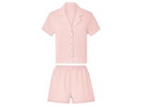 esmara Korte mousseline dames pyjama (Lichtroze, XS (32/34))
