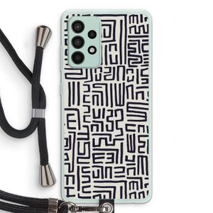 Moroccan Print: Samsung Galaxy A52s 5G Transparant Hoesje met koord