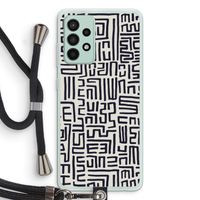 Moroccan Print: Samsung Galaxy A52s 5G Transparant Hoesje met koord