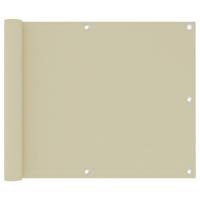 Balkonscherm 75x500 cm oxford stof crème