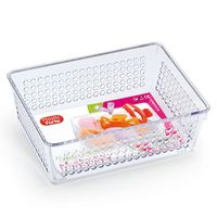 Opberg bakje/mandje/organizer - 18 x 13 cm - transparant