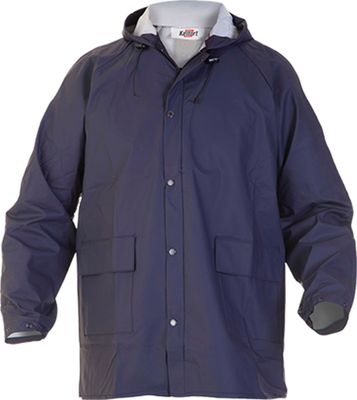 Regenjas marine blauw elast. XXL