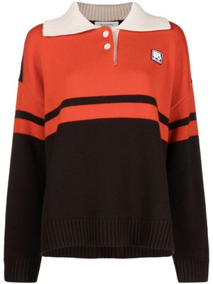 Wales Bonner polo en maille - Marron