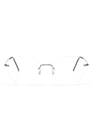 Lindberg lunettes de vue à monture ronde - Gris