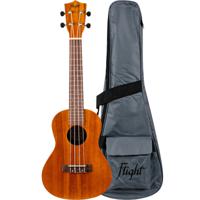 Flight Natural Series NUC250 Acacia concert ukelele met gigbag