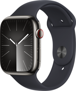 Apple Watch Series 9 45 mm Digitaal 396 x 484 Pixels Touchscreen 4G Grafiet Wifi GPS