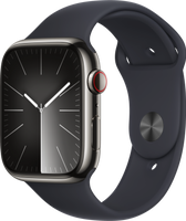 Apple Watch Series 9 45 mm Digitaal 396 x 484 Pixels Touchscreen 4G Grafiet Wifi GPS - thumbnail