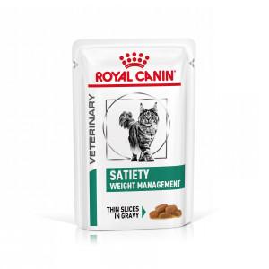 Royal Canin Veterinary Satiety Weight Management natvoer kat (in saus) 4 dozen (48 x 85 g)