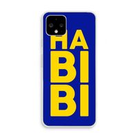 Habibi Blue: Pixel 4 Transparant Hoesje