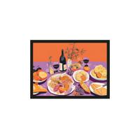 Urban Cotton Artprint Burgundian Table