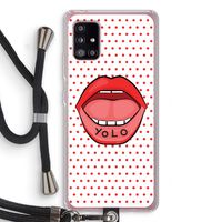 Yolo Denise: Samsung Galaxy A51 5G Transparant Hoesje met koord