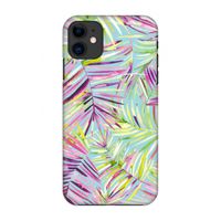 Tropical Palms Blue: Volledig geprint iPhone 11 Hoesje