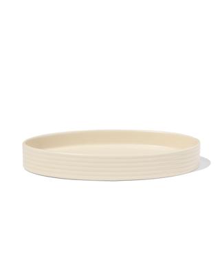 051 Kaarsonderzetter ⌀30cm Keramiek Ovaal Wit (wit)