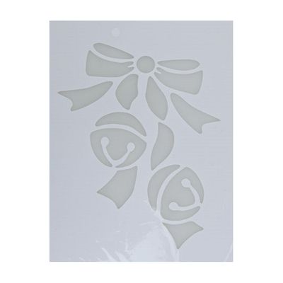 Kerst raamsjablonen/raamdecoratie kerstbelletjes plaatjes 35 cm
