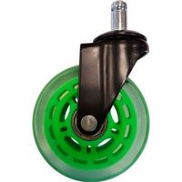 LC-Power LC-CASTERS-7BG-SPEED bureaustoelonderdeel Groen Kunststof, Rubber Zwenkwielen