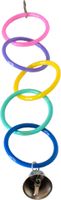 Parkietenspeelgoed olympia ringen met bel - Gebr. de Boon
