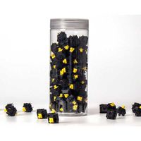 Gateron KS-3X Full Black Yellow Keyboard switches