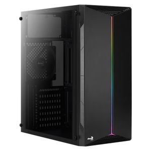 Aerocool Split Midi-Toren Zwart Acryl